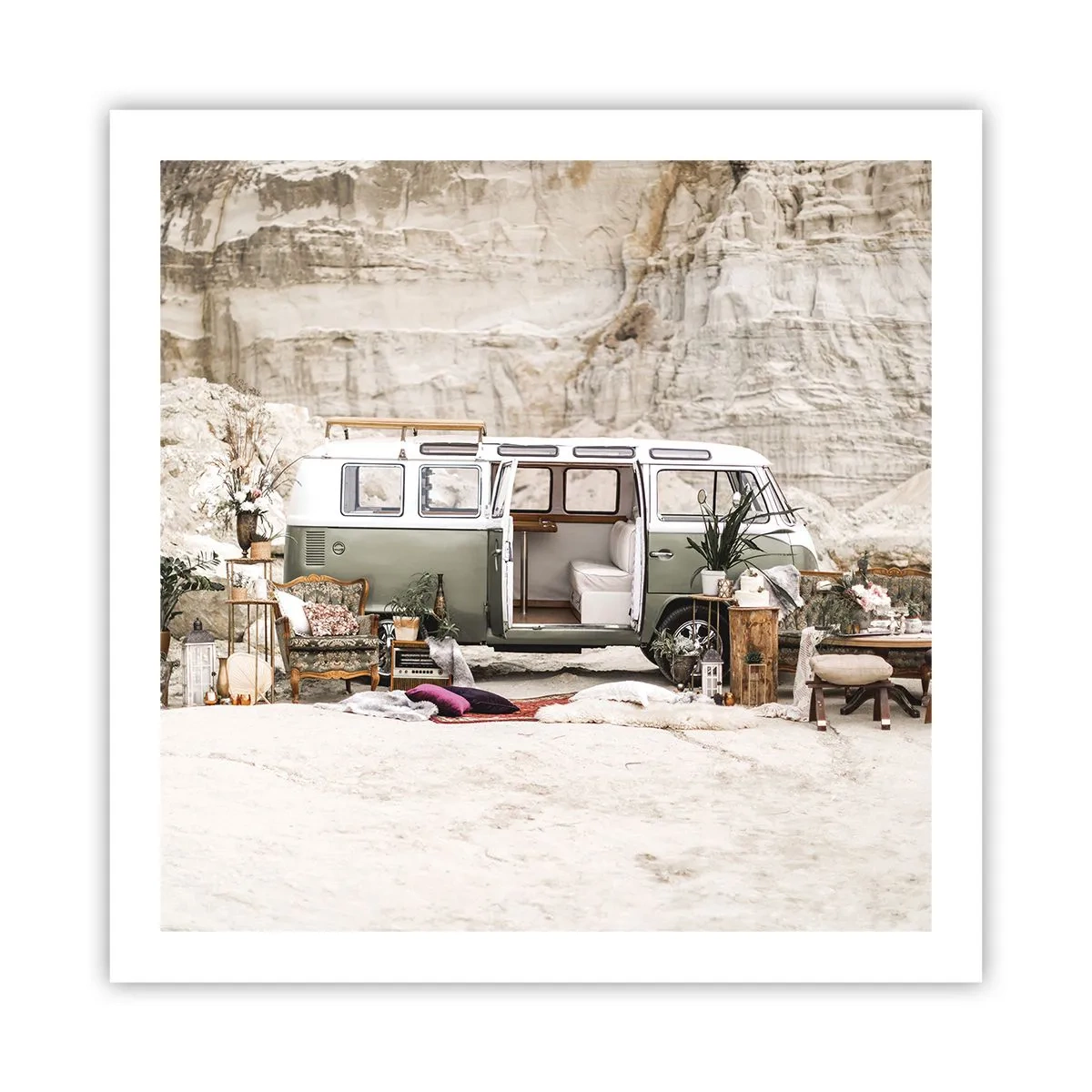 Affisch - Dags att börja resan - 60x60 cm