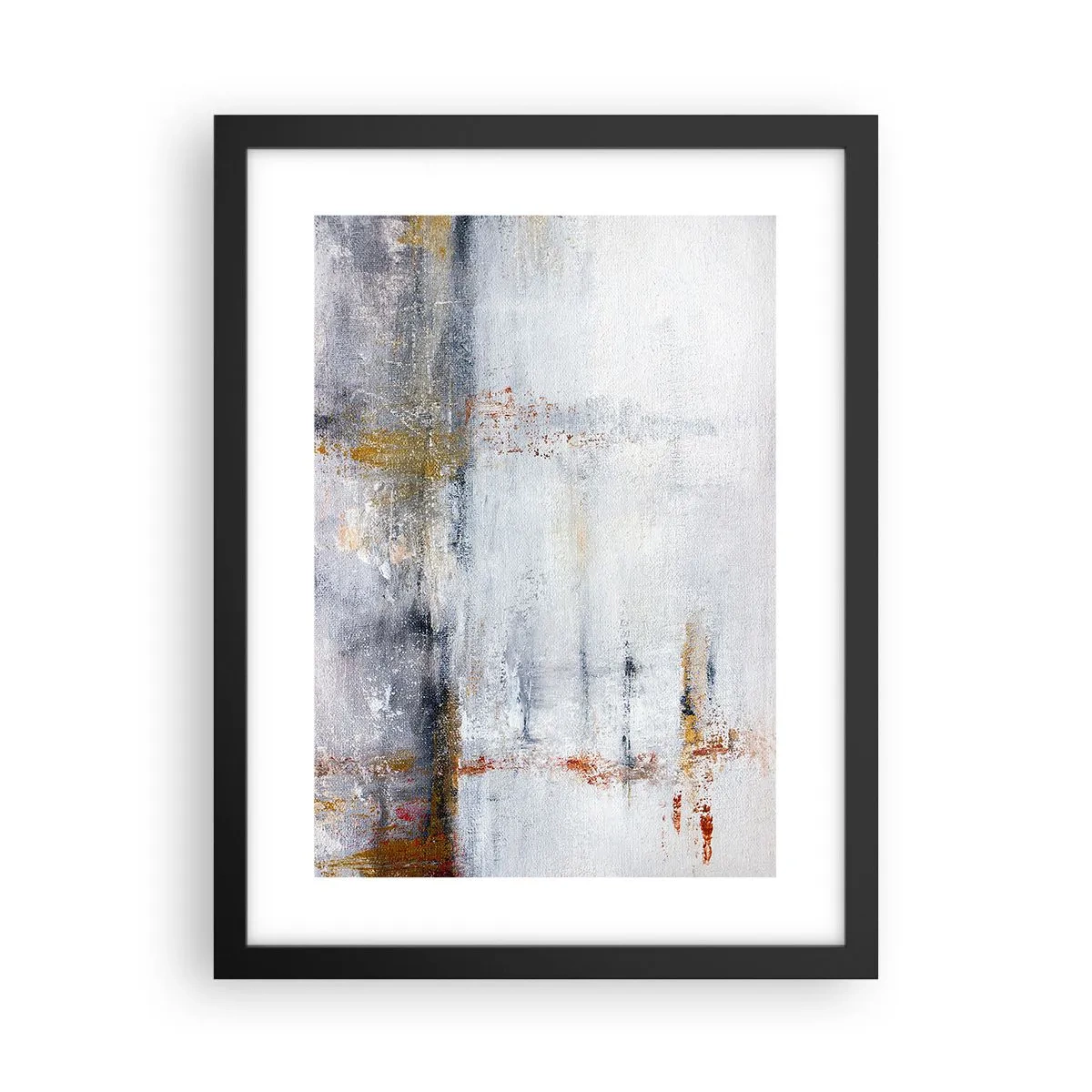 Affisch i svart ram - Bakom luftridån - 30x40 cm