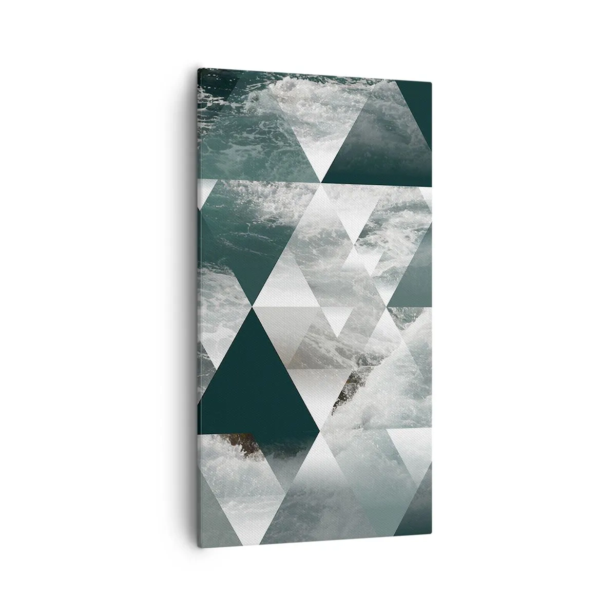 Canvastavla - Bild på duk - Kristallperspektiv - 55x100 cm