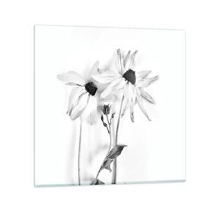 Glastavla - Bild på glas - Ingen vill vara ensam - 30x30 cm