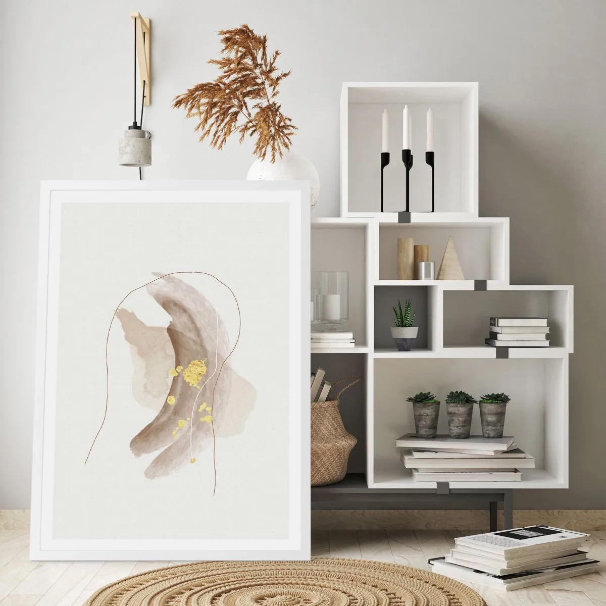 Affisch i vit ram - Träffat i rummet - 61x91 cm