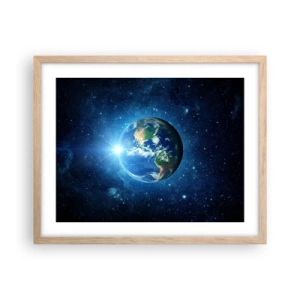 Affisch i ram av ljusek - Vi är i himlen - 50x40 cm