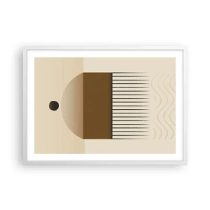 Affisch i vit ram - Olika tillstånd - 70x50 cm