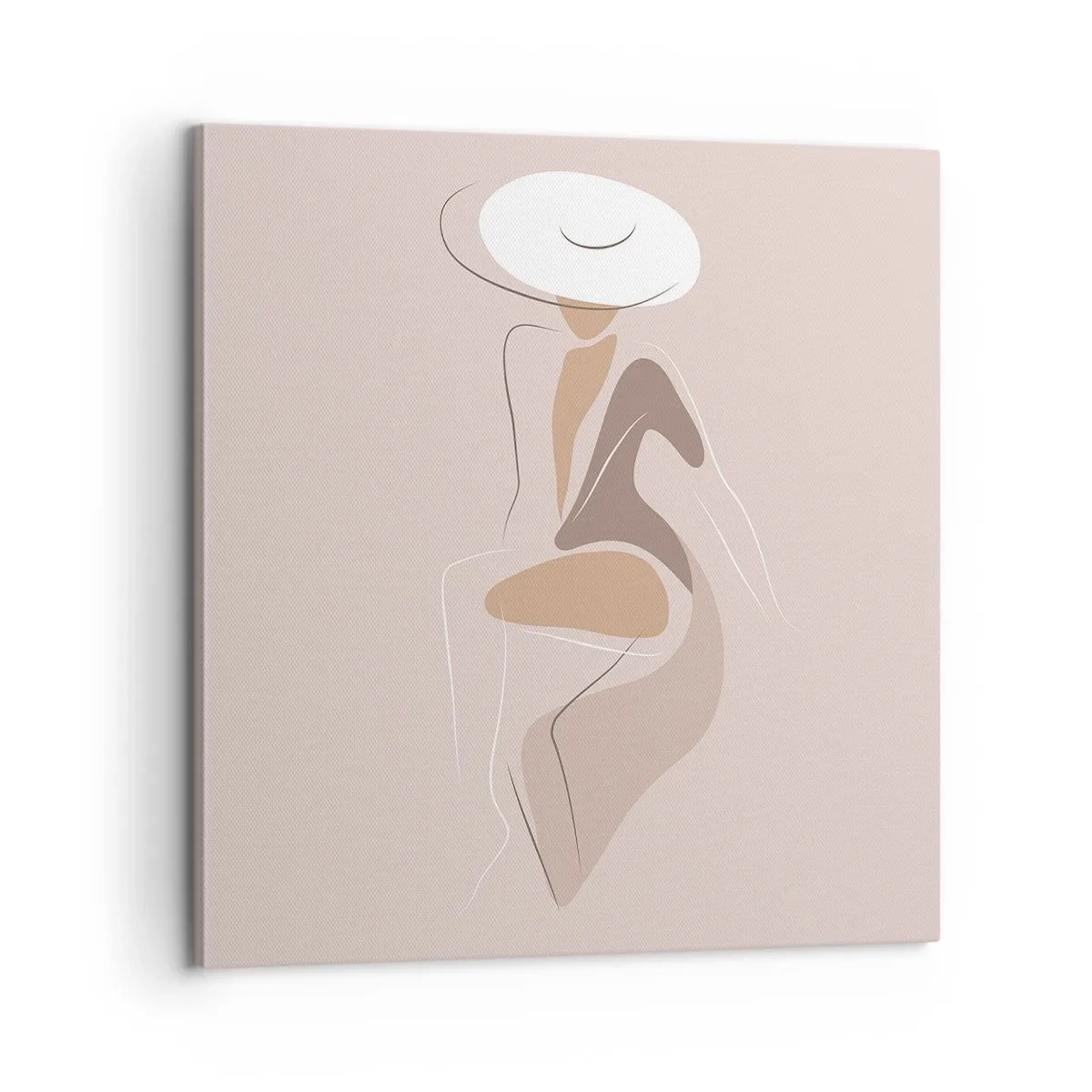Canvastavla - Bild på duk - Att vara dam - 60x60 cm