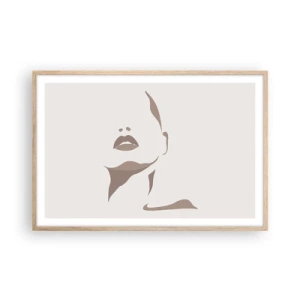 Affisch i ram av ljusek - Skapad av ljus och skugga - 91x61 cm