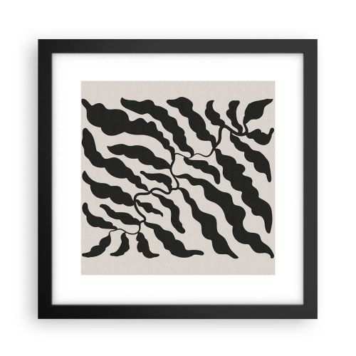 Affisch i svart ram - Kvadratens natur - 30x30 cm