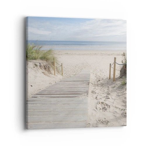 Canvastavla - Bild på duk - Mot horisonten - 40x40 cm