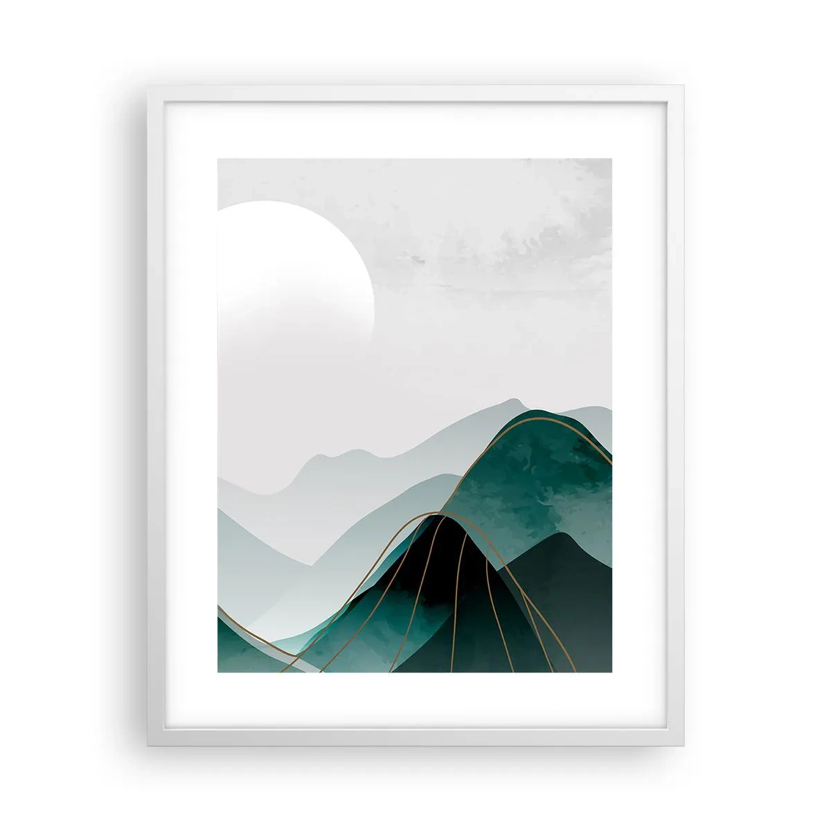 Affisch i vit ram - I fullt majestät - 40x50 cm