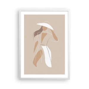 Affisch i vit ram - Mode är lek - 50x70 cm