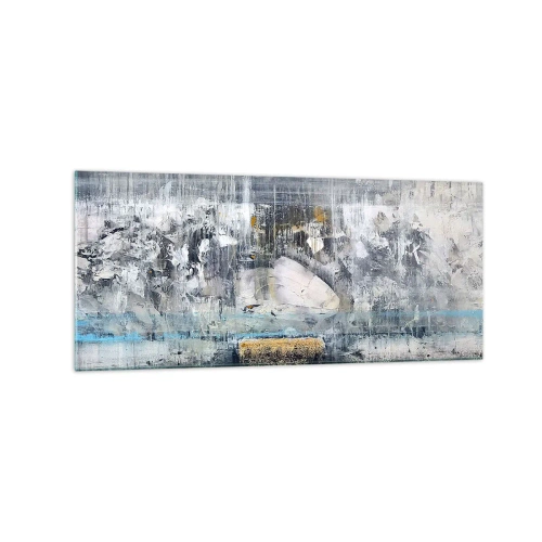 Glastavla - Bild på glas - På is och klumpar - 120x50 cm
