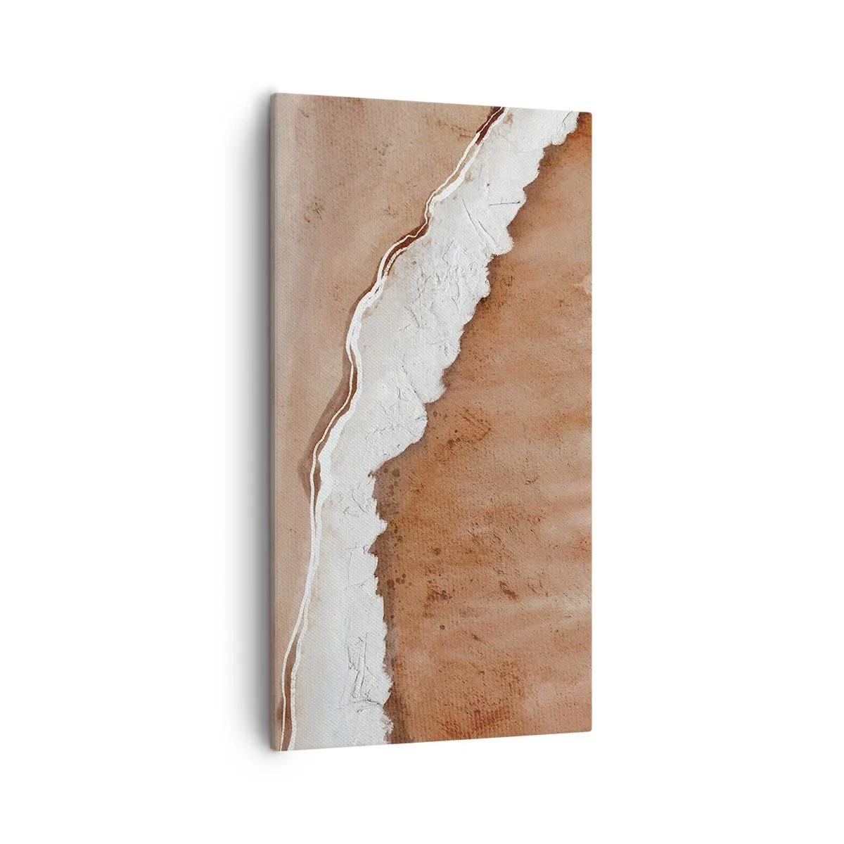 Canvastavla - Bild på duk - I jordnära färger - 55x100 cm