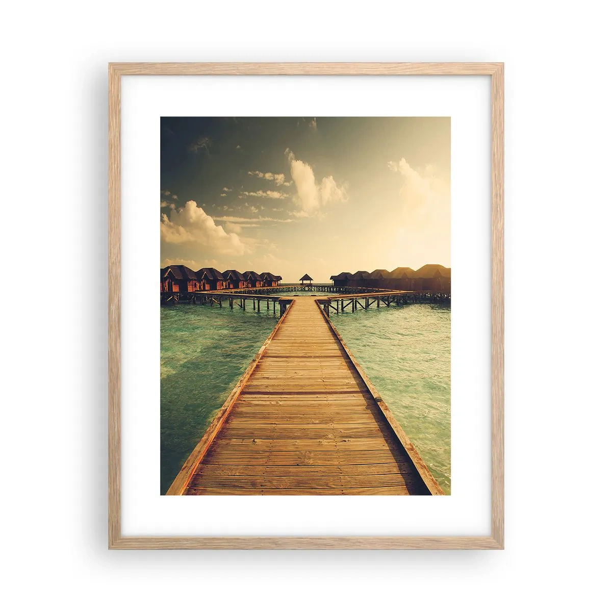 Affisch i ram av ljusek - Varm inbjudan - 40x50 cm