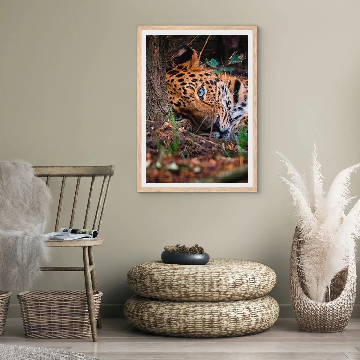 Affisch i ram av ljusek - Tro mig - 50x70 cm