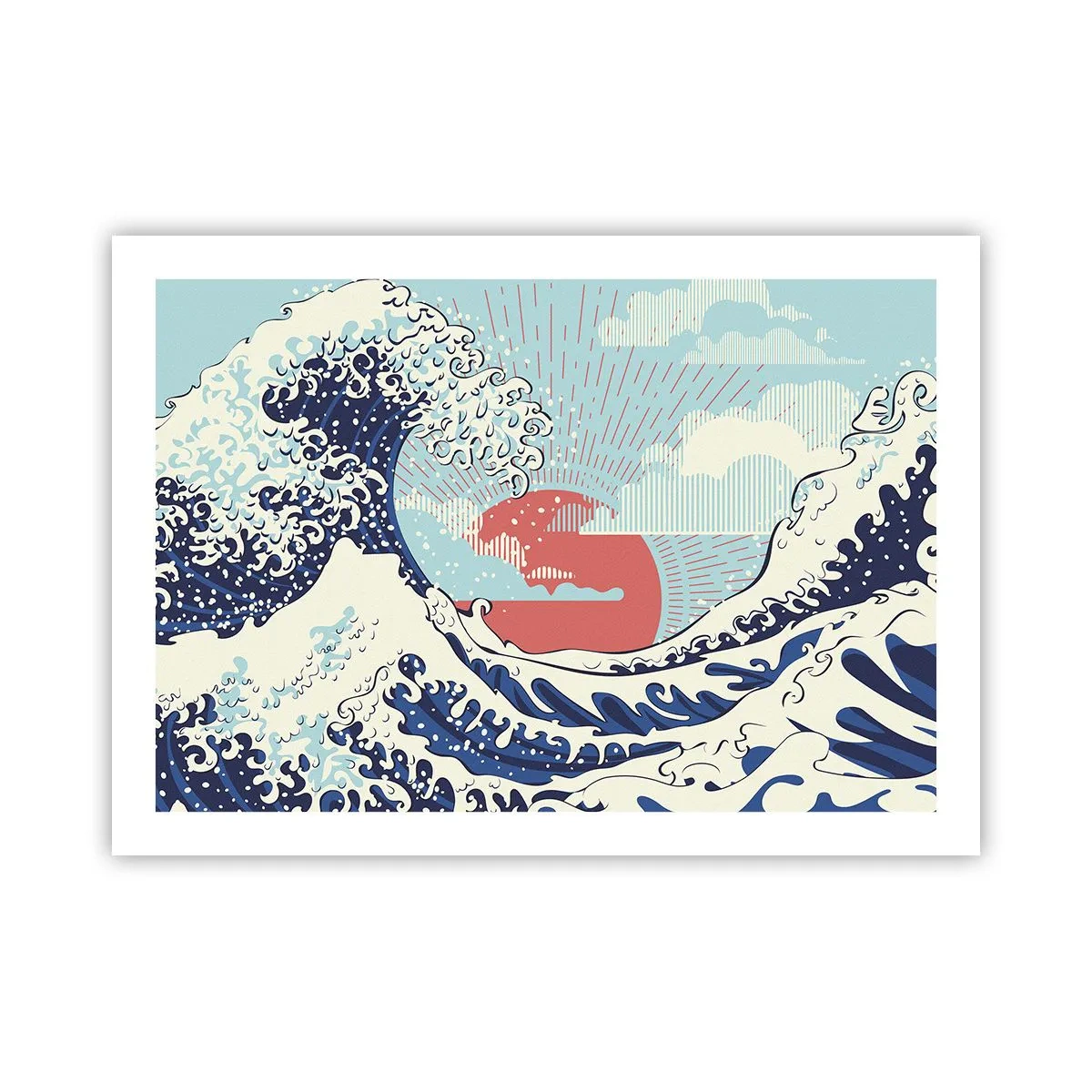 Affisch - Ur japanska inspirationer - 70x50 cm