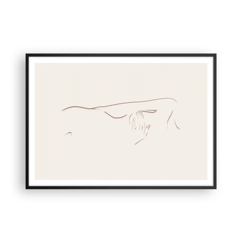 Affisch i svart ram - Begärans form - 100x70 cm