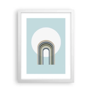 Affisch i vit ram - Ostoppad attraktionskraft - 30x40 cm