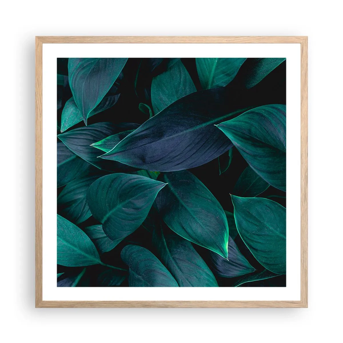 Affisch i ram av ljusek - Grönskan själv - 60x60 cm