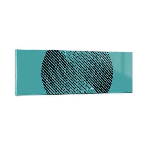 Glastavla - Bild på glas - Cirkeln - en geometrisk variation - 90x30 cm