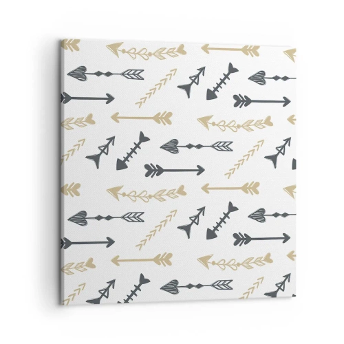 Canvastavla - Bild på duk - Pilbågsskyttens sömn - 50x50 cm