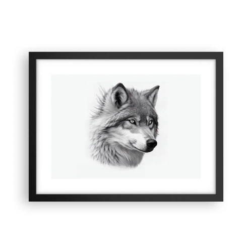 Affisch i svart ram - Alfa - utan tvekan - 40x30 cm