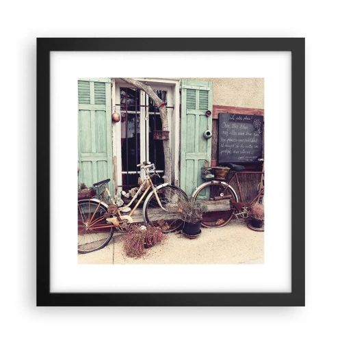 Affisch i svart ram - Länge leve provinsen - 30x30 cm