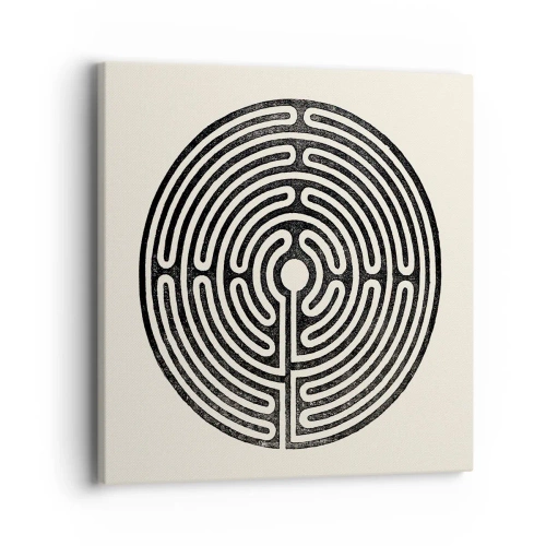 Canvastavla - Bild på duk - Mystisk ordning - 40x40 cm
