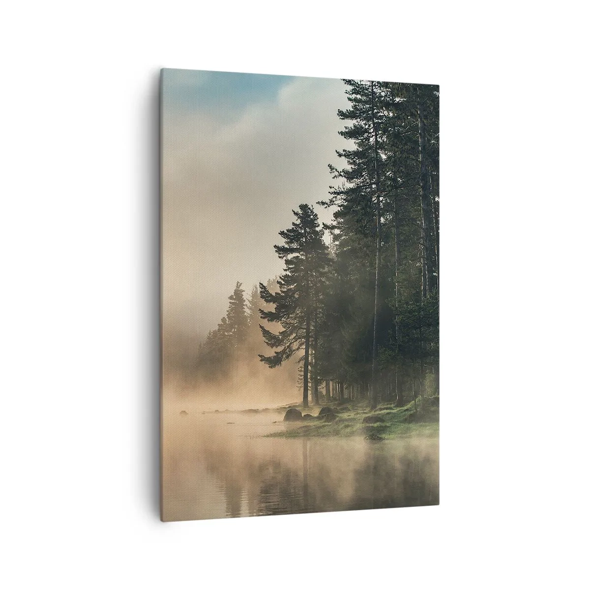 Canvastavla - Bild på duk - Dagen föds - 70x100 cm