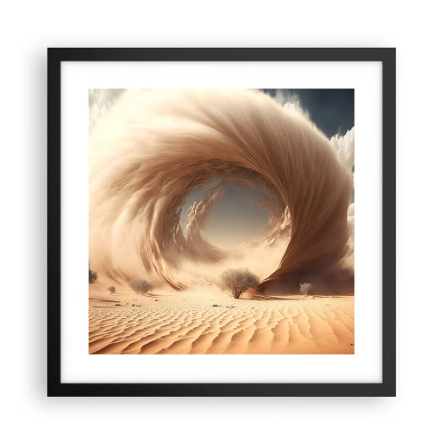 Affisch i svart ram - Öppen portal - 40x40 cm