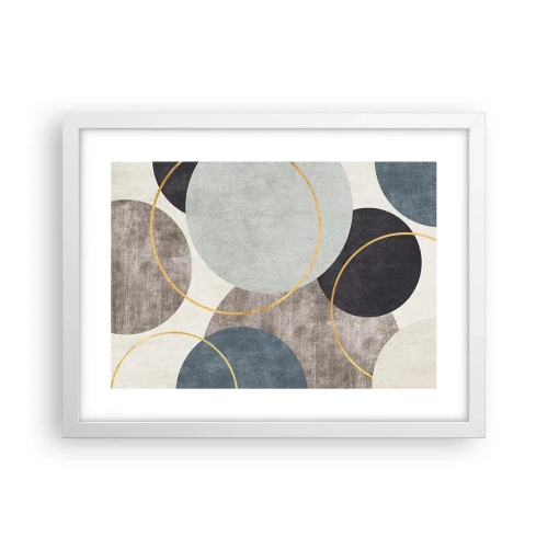 Affisch i vit ram - Cirkel efter cirkel - 40x30 cm