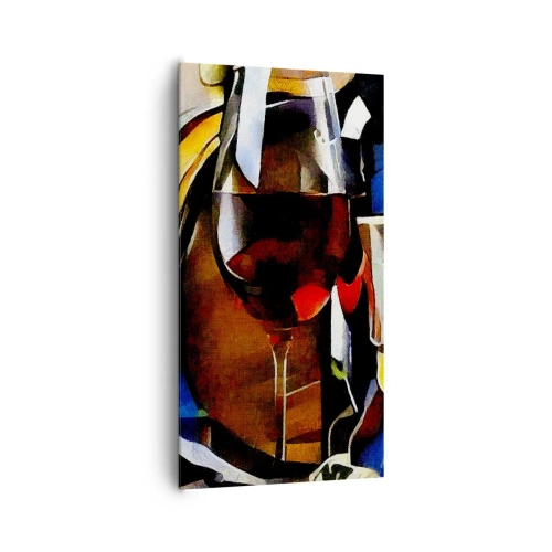 Canvastavla - Bild på duk - Så blir världen färgglad - 65x120 cm