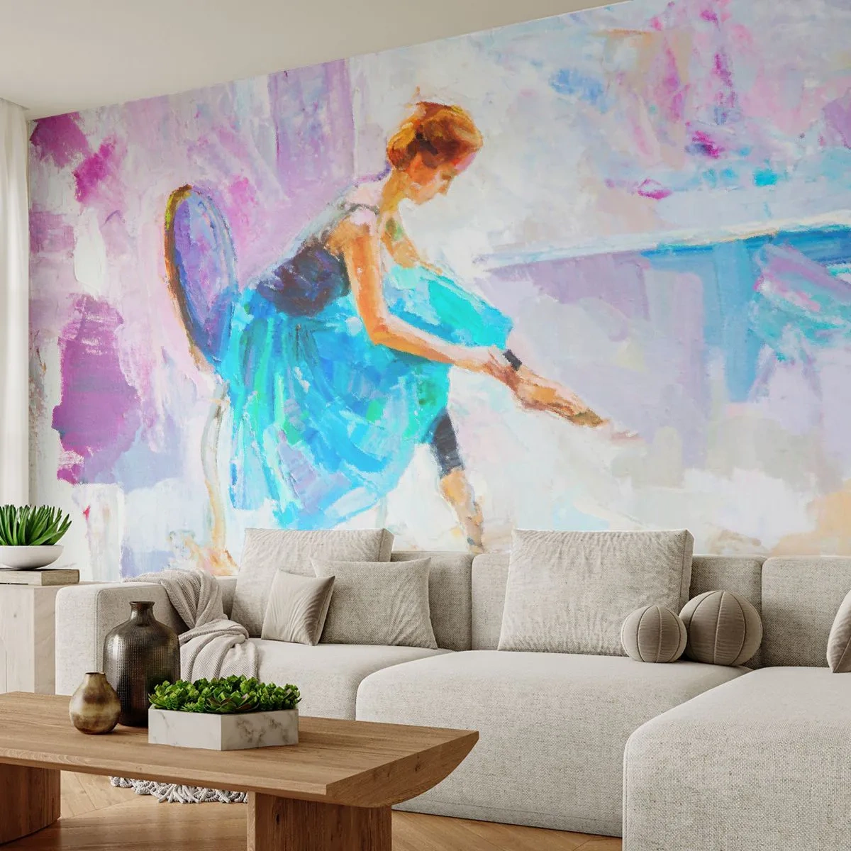 Självhäftande Fototapet Deluxe Sticker - Outtalad charm, fin stil - Ballerina, Dansa, Balett - 250x175 cm