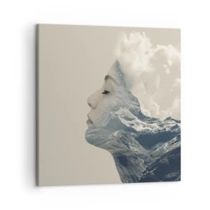 Canvastavla - Bild på duk - Elementens skönhet - 50x50 cm