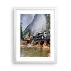 Affisch i vit ram - Vart ska du? Vart? - 30x40 cm