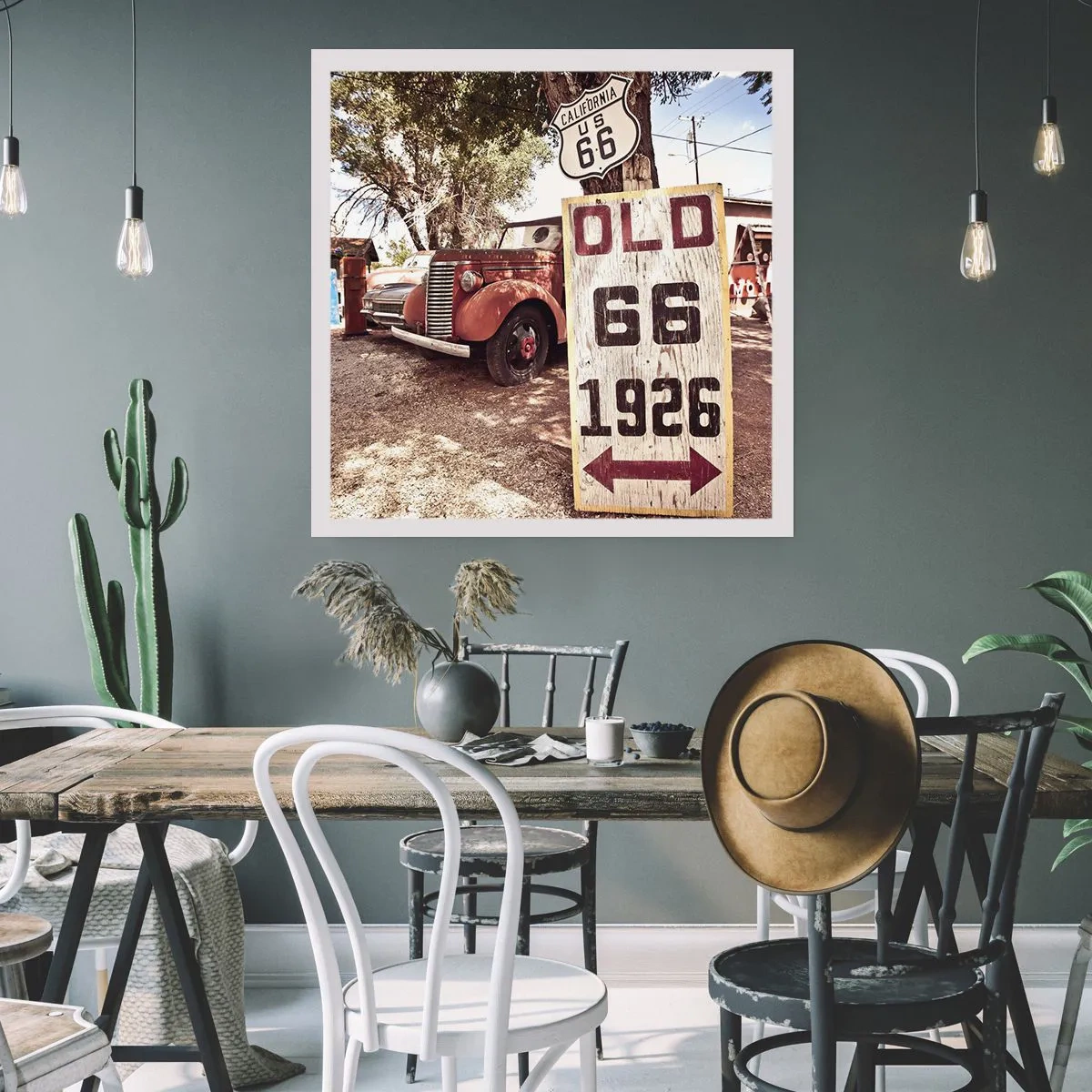 Affisch - Amerikanska provinsens legend - 30x30 cm