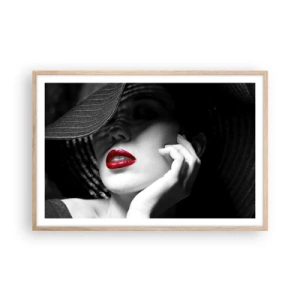 Affisch i ram av ljusek - En studie i scharlakansröd - 91x61 cm