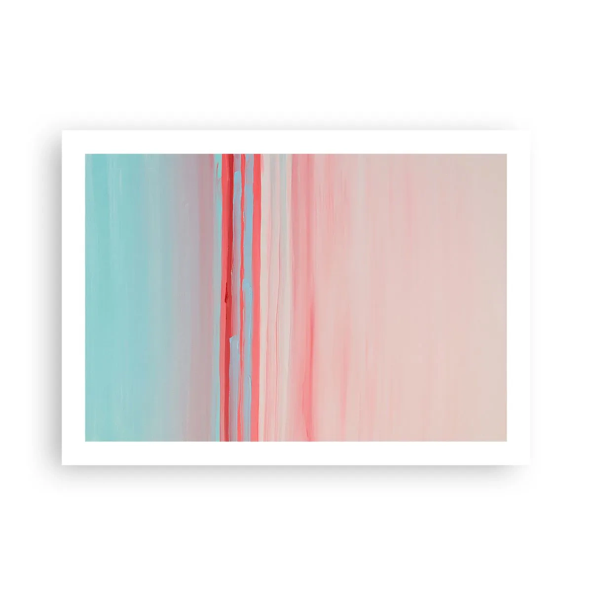 Affisch - Abstraktion i gryningen - 70x50 cm