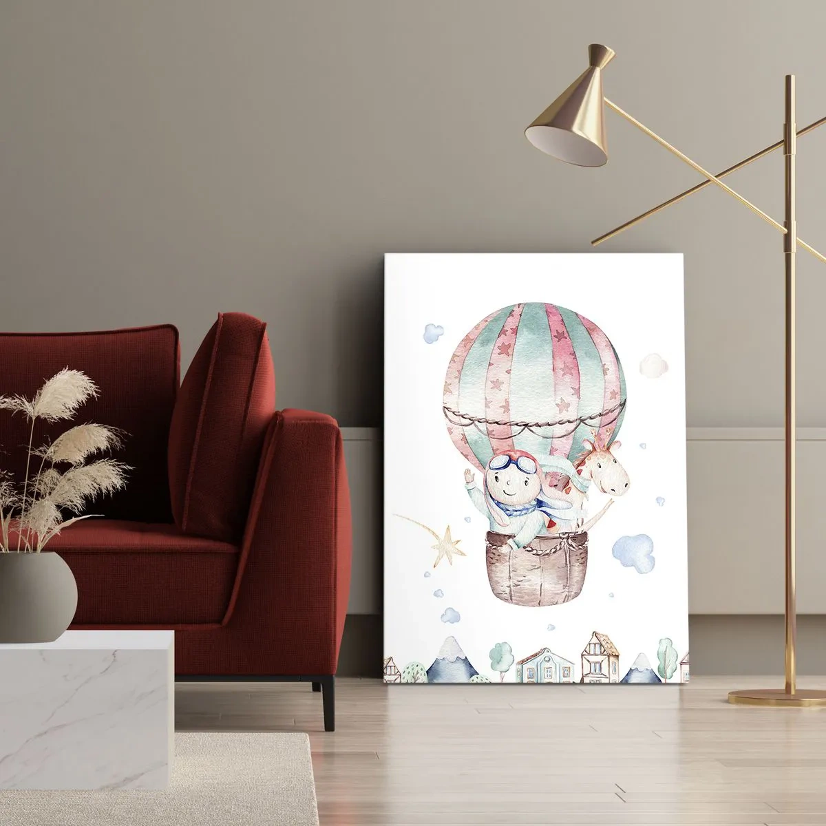 Canvastavla - Bild på duk - Vi är snart tillbaka! - 50x70 cm