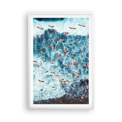 Affisch i vit ram - Kustparad - 61x91 cm