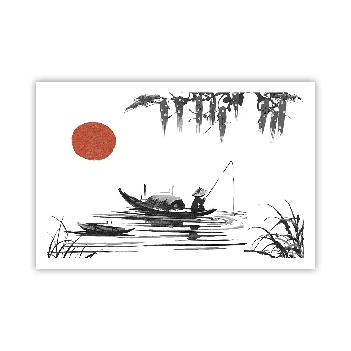 Affisch - Asiatisk eftermiddag - 91x61 cm