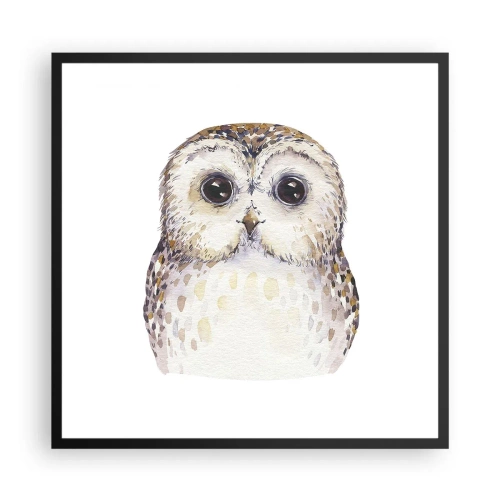 Affisch i svart ram - Titta i mina ögon - 60x60 cm