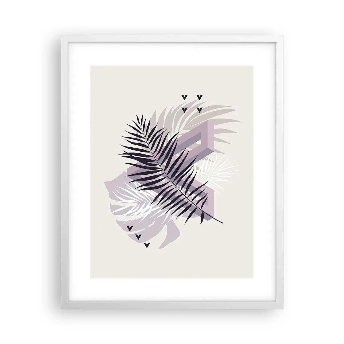 Affisch i vit ram - Skuggans skugga - 40x50 cm