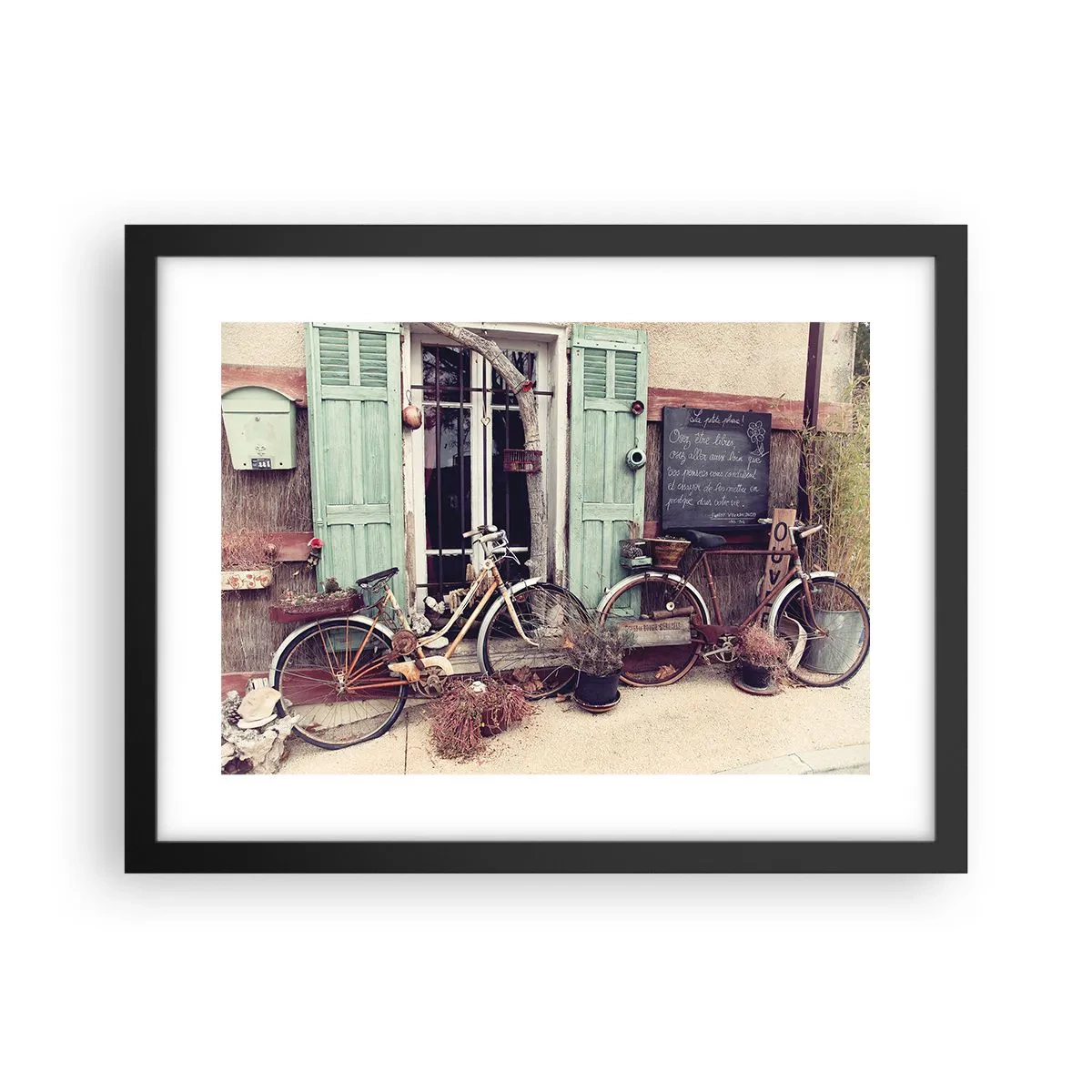 Affisch i svart ram - Länge leve provinsen - 40x30 cm