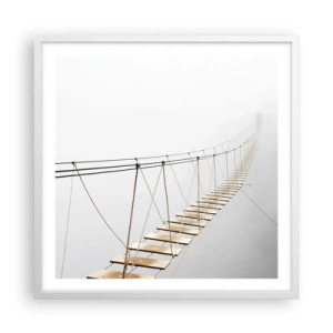 Affisch i vit ram - Vart leder den dig? - 60x60 cm