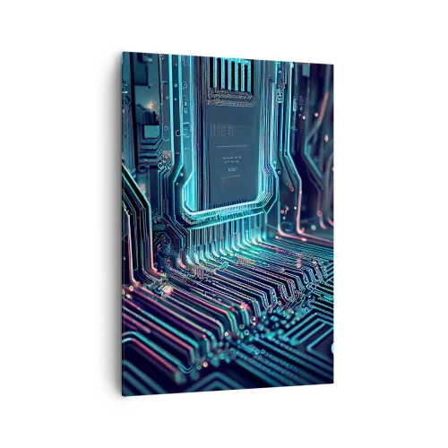 Canvastavla - Bild på duk - Så här tänker jag... - 70x100 cm