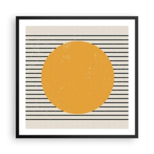 Affisch i svart ram - Enkelhetens kraft - 60x60 cm