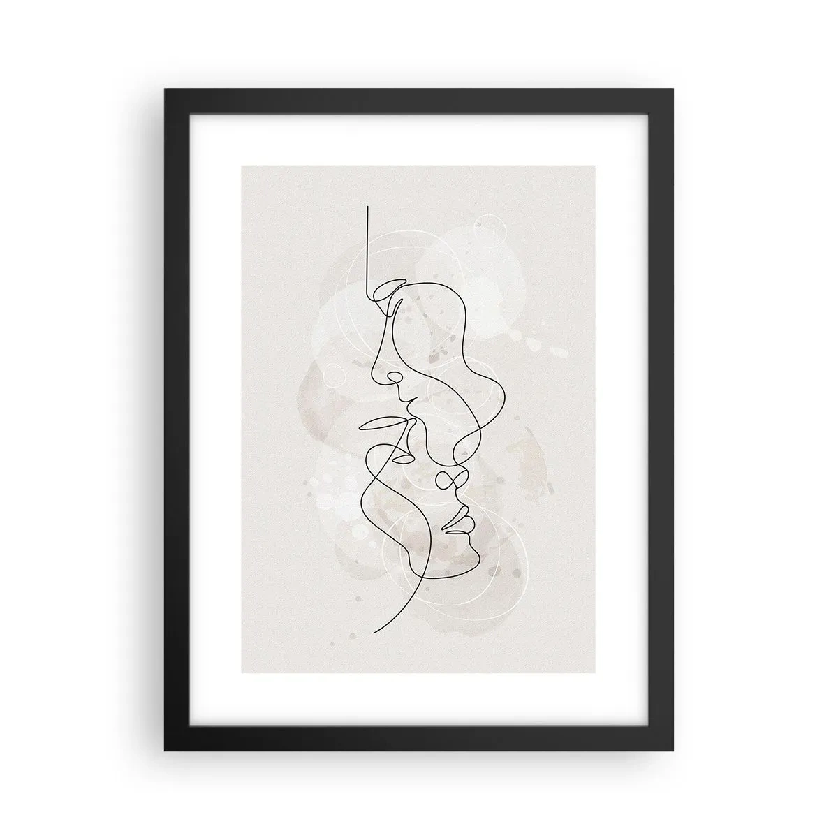 Affisch i svart ram - Tilltrasslade i famn - 30x40 cm