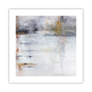 Affisch - Bakom luftridån - 40x40 cm