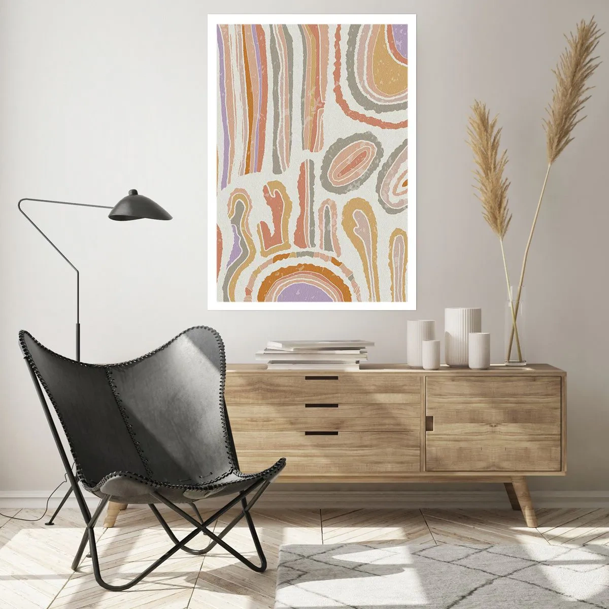 Affisch - Färgglada tvärsnitt - 50x70 cm
