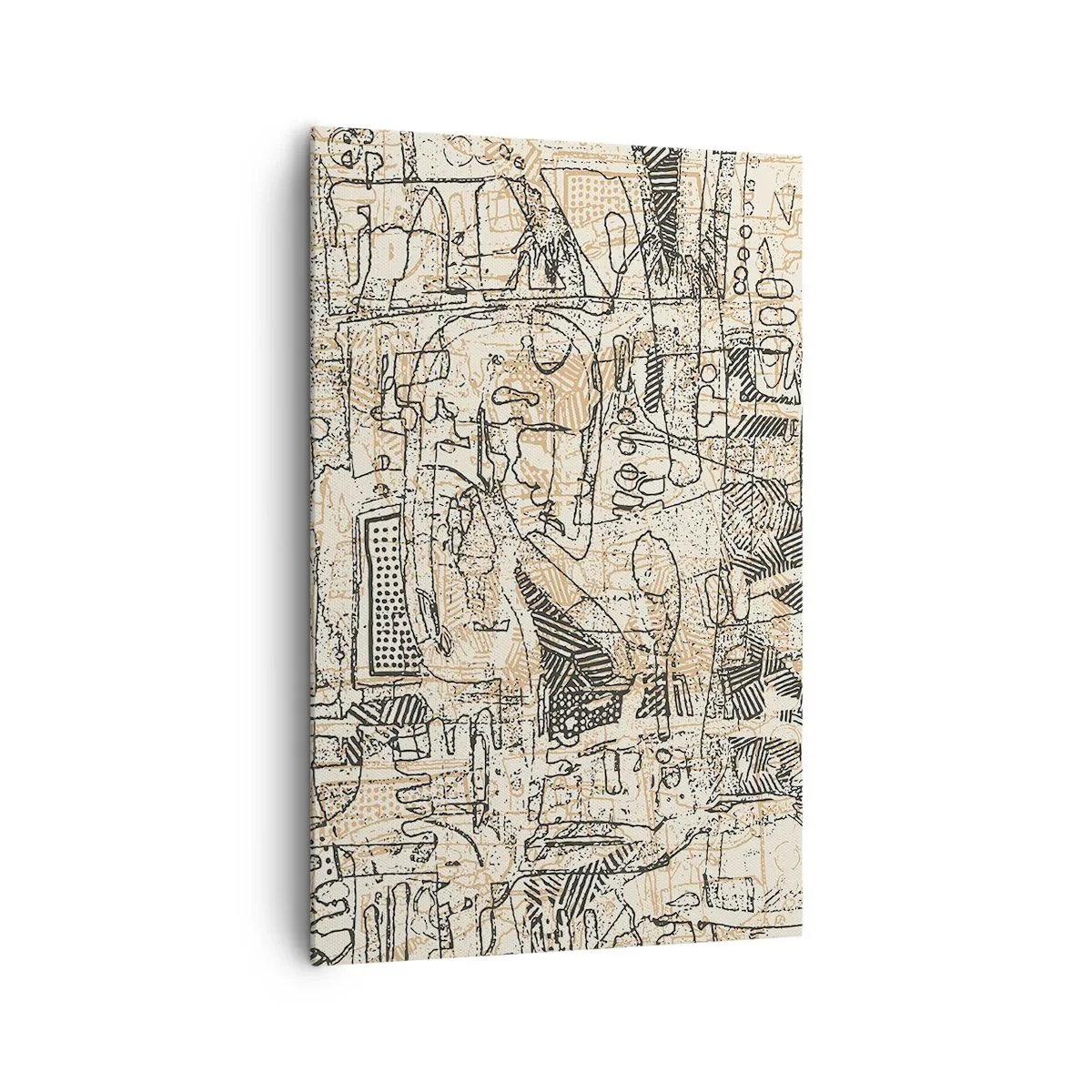 Canvastavla - Bild på duk - Väntar på avkodning - 80x120 cm