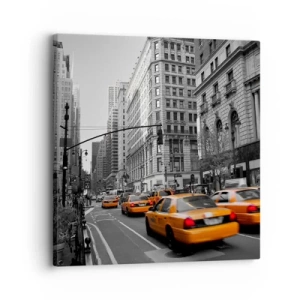 Canvastavla - Bild på duk - Storstadens solar - 30x30 cm